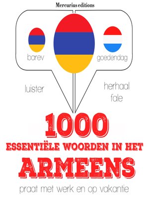 cover image of 1000 essentiële woorden in het Armeens